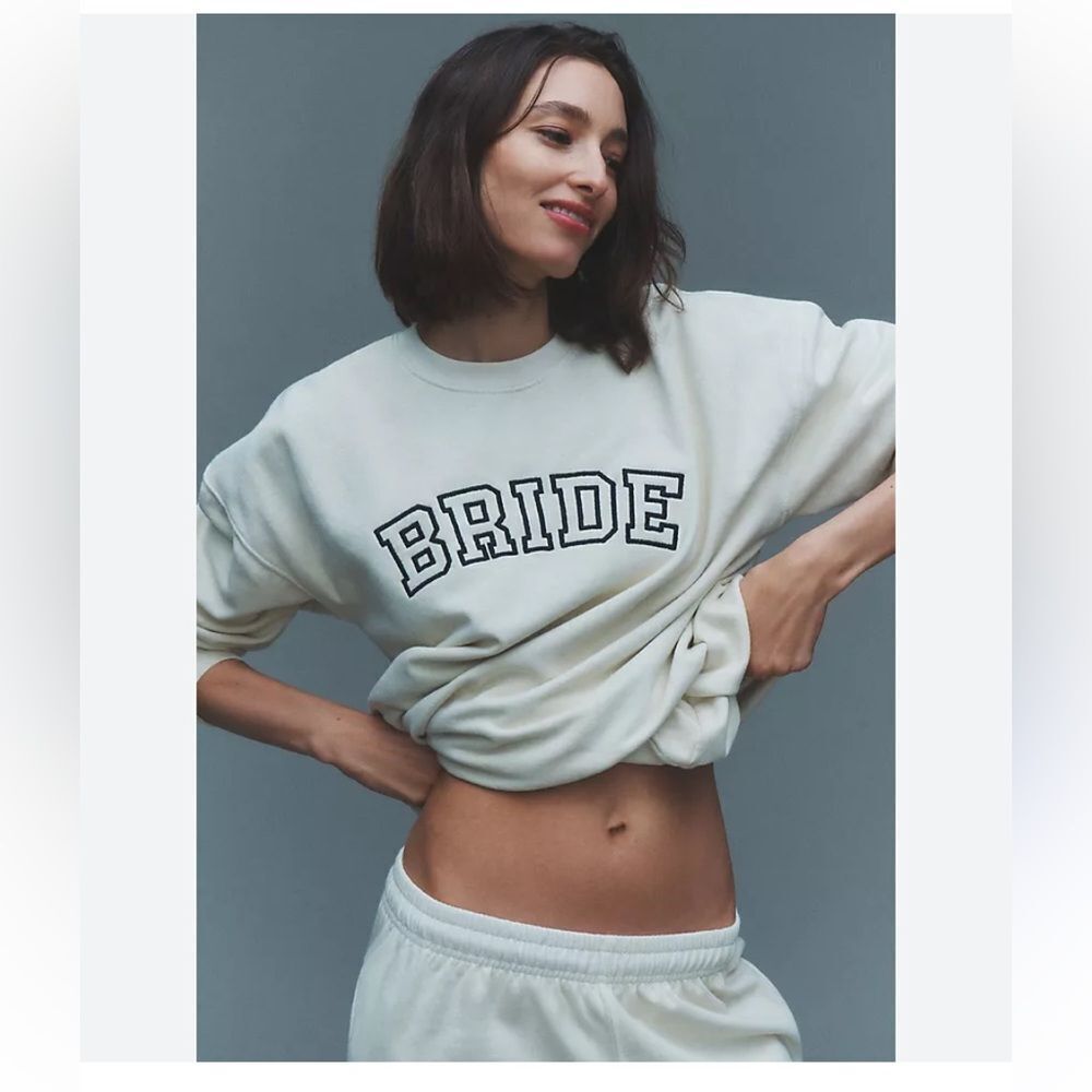 By Anthropologie Weddings Bride
Crew-Neck Sweatshirt XS
